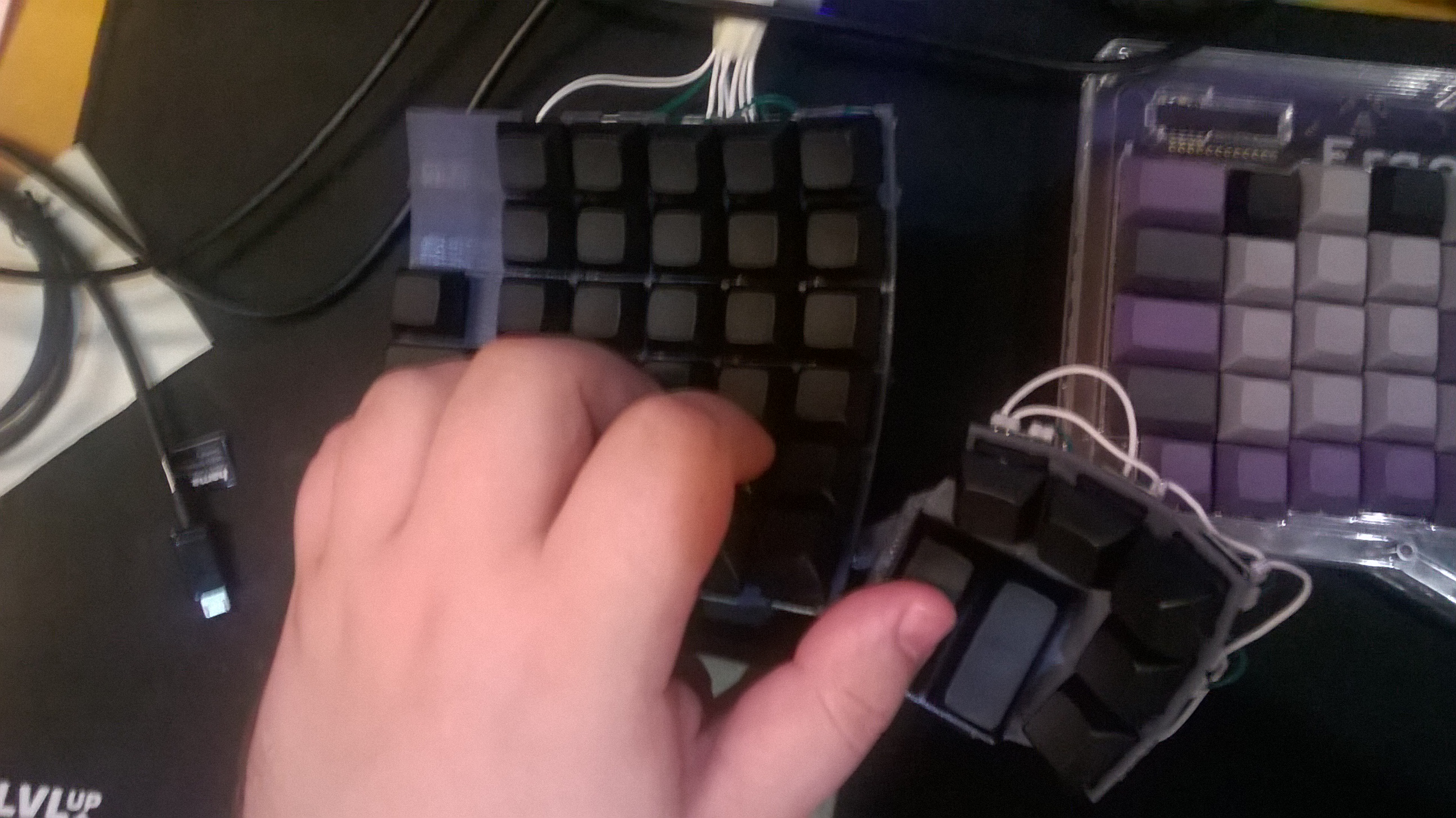 Pose on the keyboard